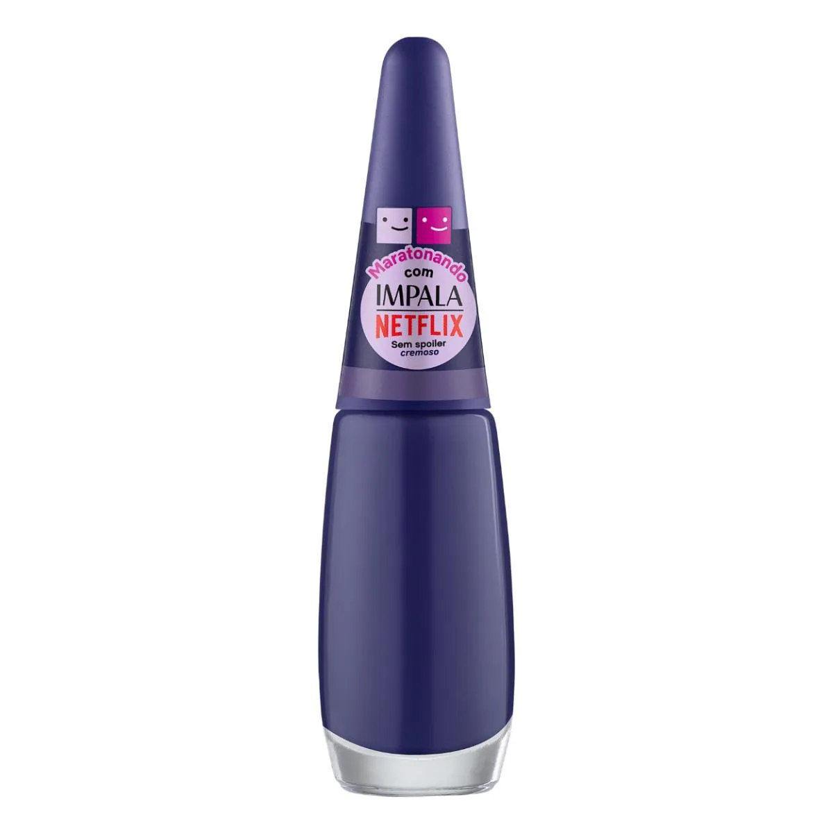 ESMALTE IMPALA COLEçãO NETFLIX COR ROXO AZULADO SEM SPOILER