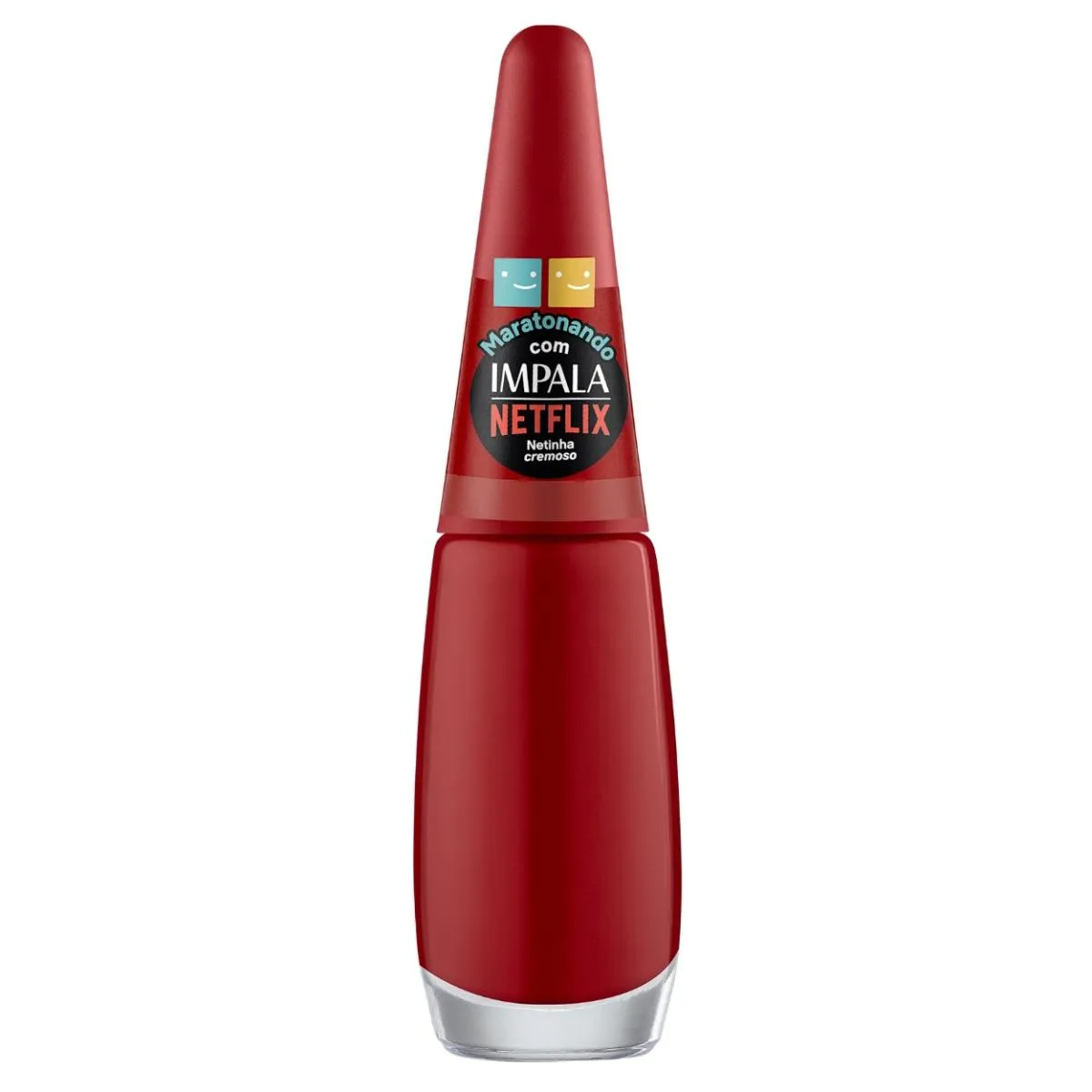 ESMALTE IMPALA COLEçãO NETFLIX COR VERMELHO INTENSO NETINHA