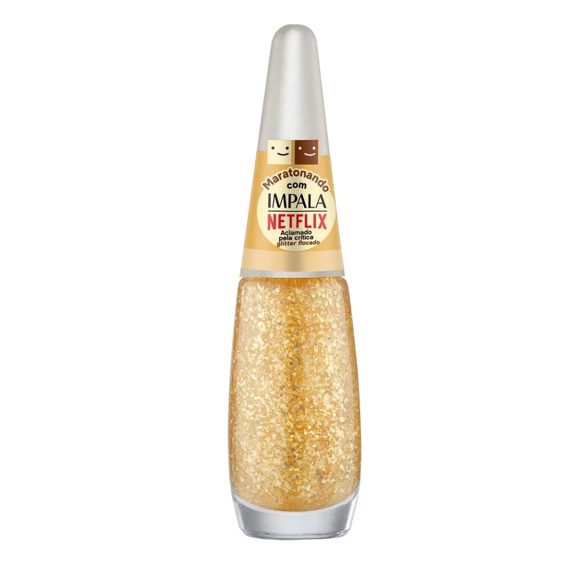 ESMALTE IMPALA NETFLIX COR ACLAMADO PELA CRíTICA GLITTER