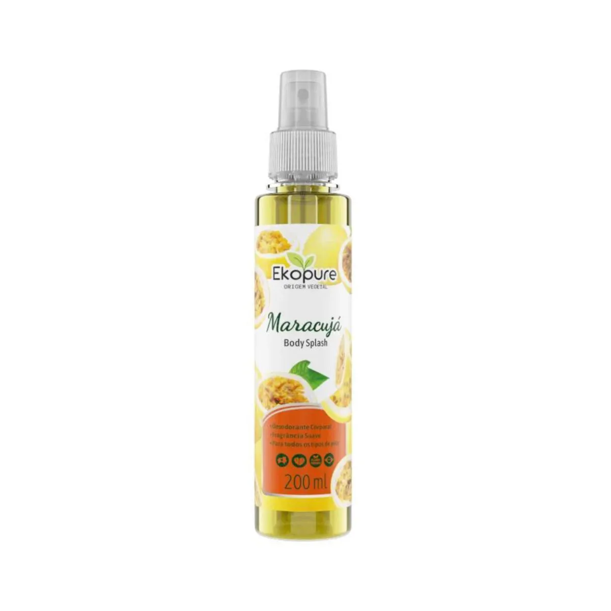 PERFUME BODY SPLASH MARACUJá CORPORAL VEGANO EKOPURE 200ML