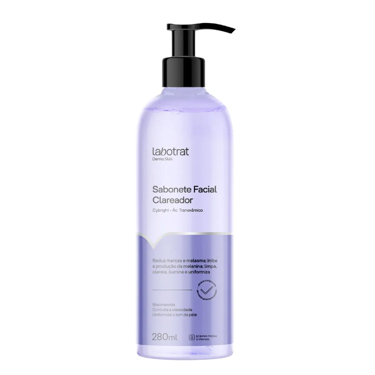 SABONETE CLAREADOR FACIAL DERMO NIACINAMIDA LABOTRAT 280ML