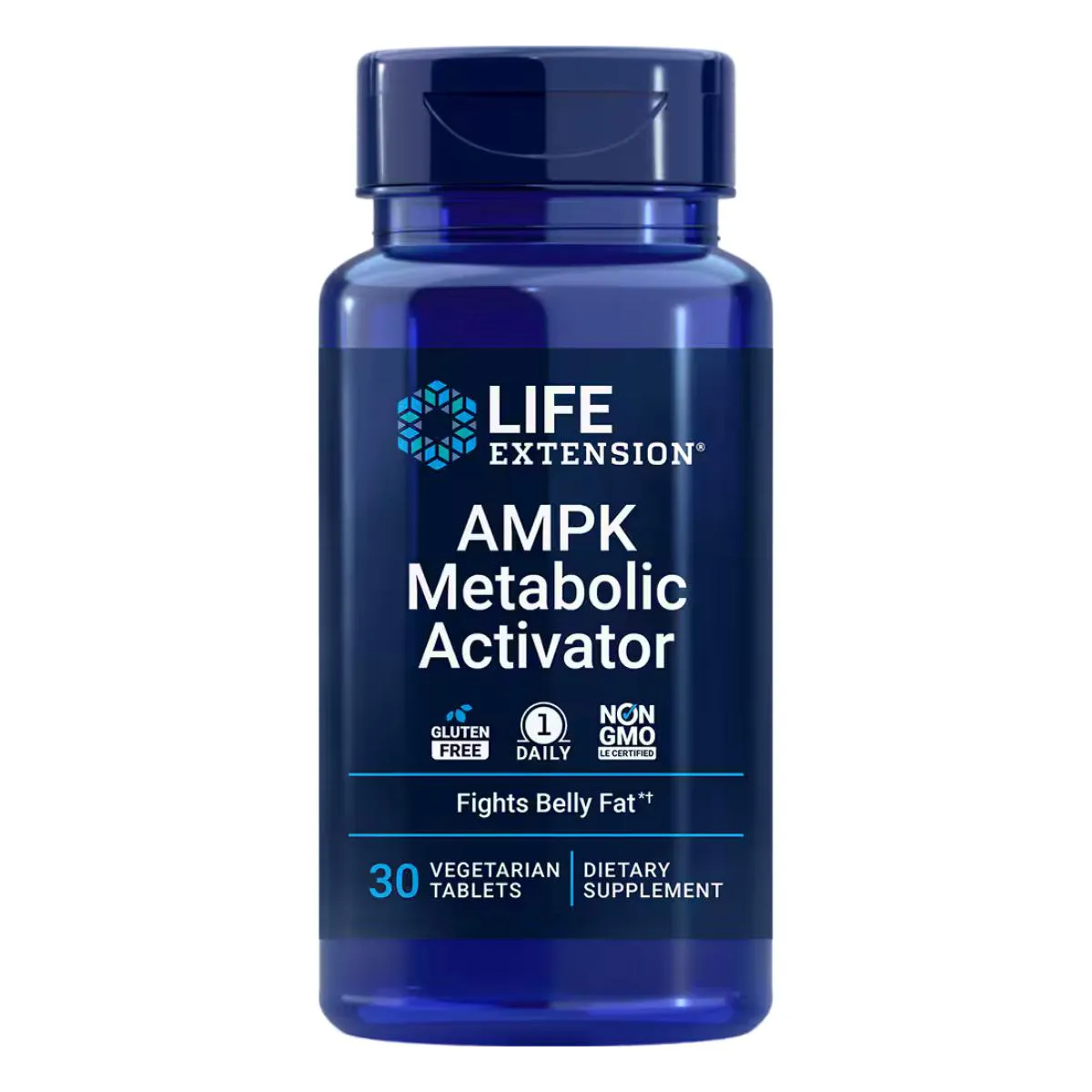 ATIVADOR METABóLICO DE AMPK 30 TABLETES LIFE EXTENSION SEM Sabor