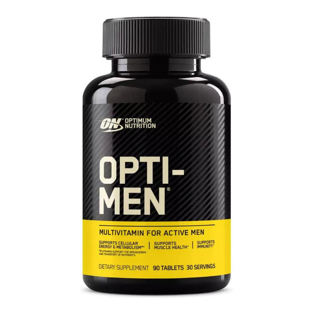 MULTIVITAMíNICO OPTI-MEN 90 TABLETES OPTIMUM NUTRITION SEM Sabor