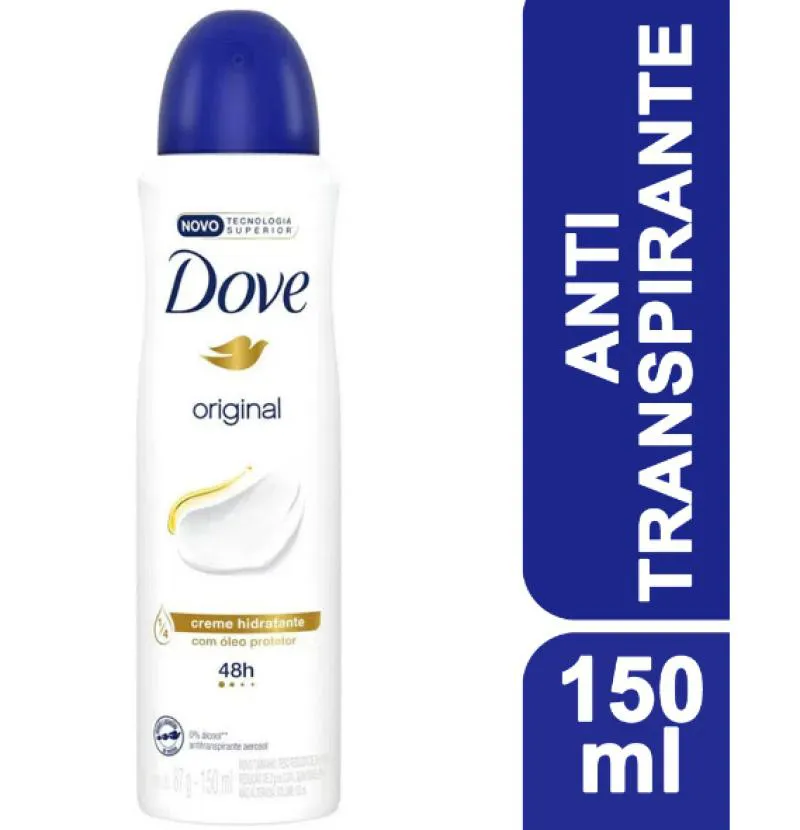 DESODORANTE DOVE ORIGINAL AEROSOL 150ML