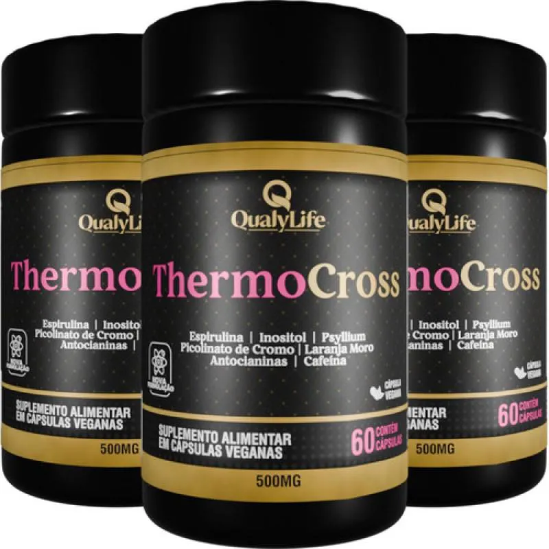 KIT 3 THERMO CROSS 60 CAPSULAS - QUALYLIFE