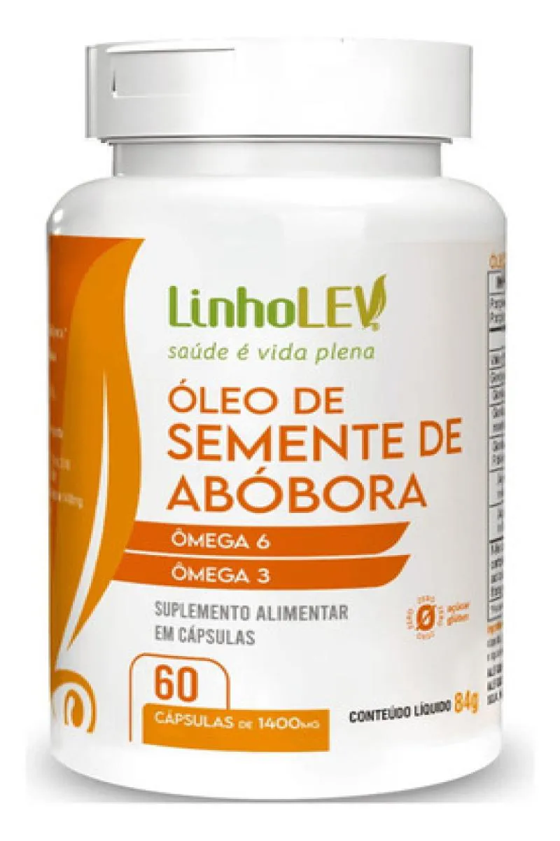 OLEO DE ABOBORA 60 CAPSULAS - LINHO LEV