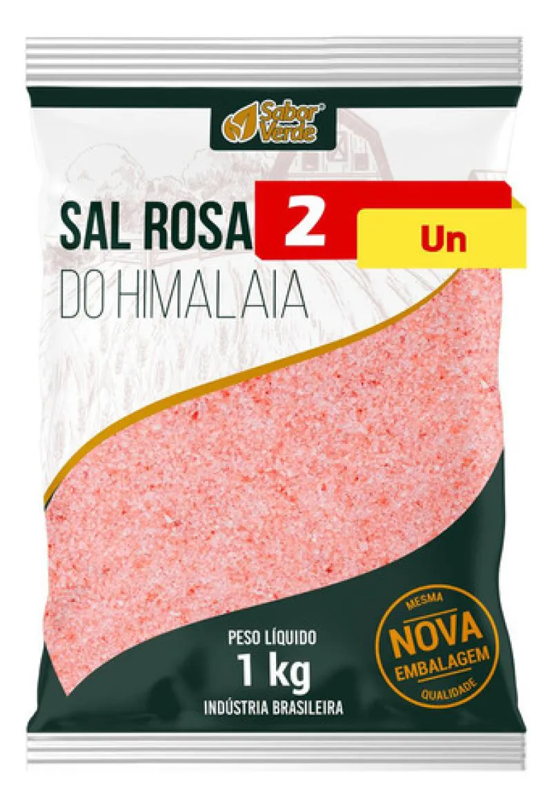 SAL DO HIMALAIA 2 X 1KG SABOR VERDE