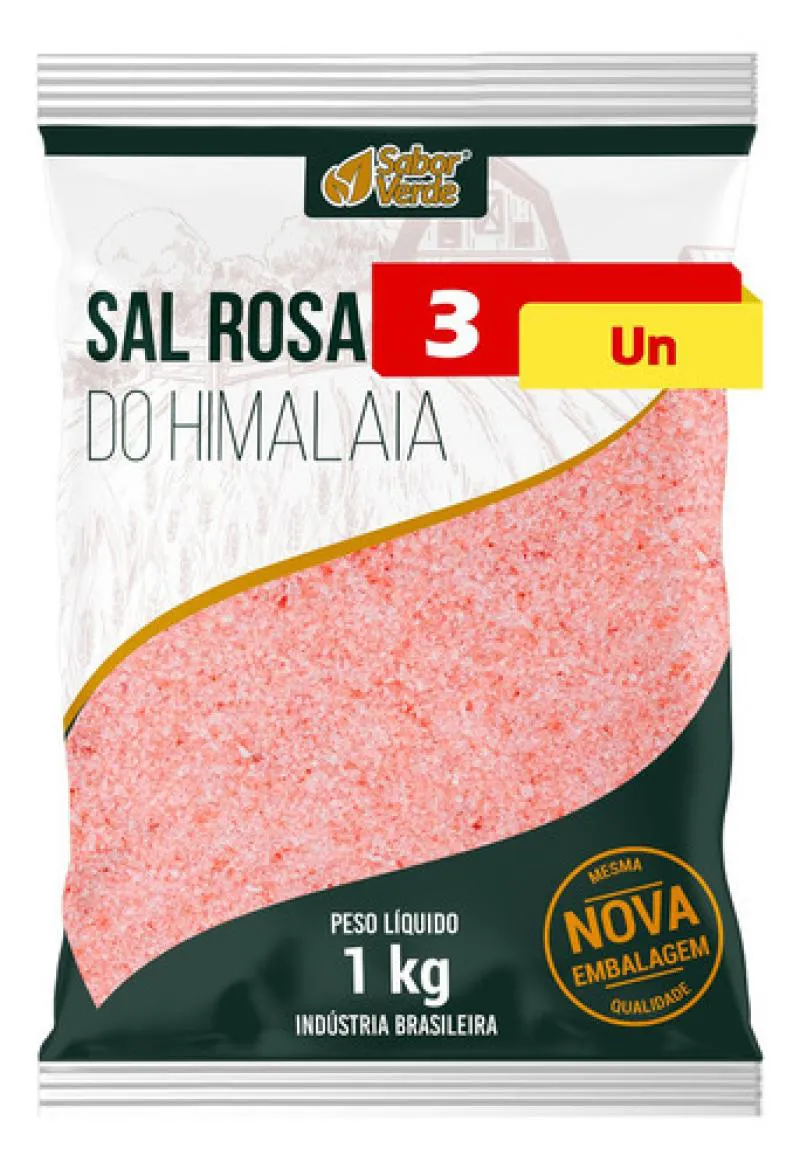 SAL DO HIMALAIA 3 X 1KG SABOR VERDE