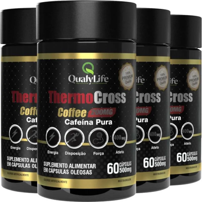 THERMO CROSS COFFEE 4 X 60 CáPSULAS QUALYLIFE