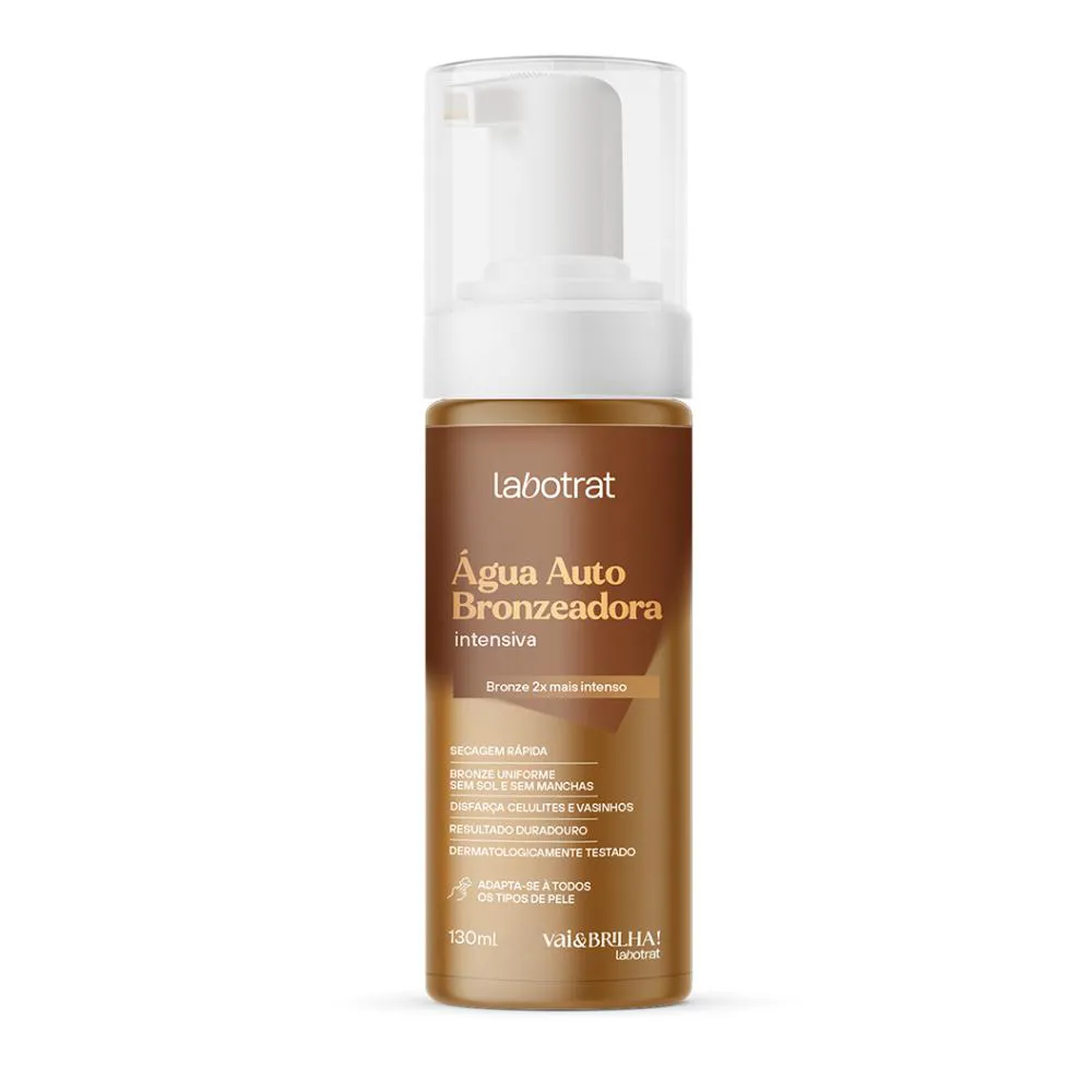 ÁGUA AUTO BRONZEADORA CORPORAL SECAGEM RáPIDA LABOTRAT 130ML