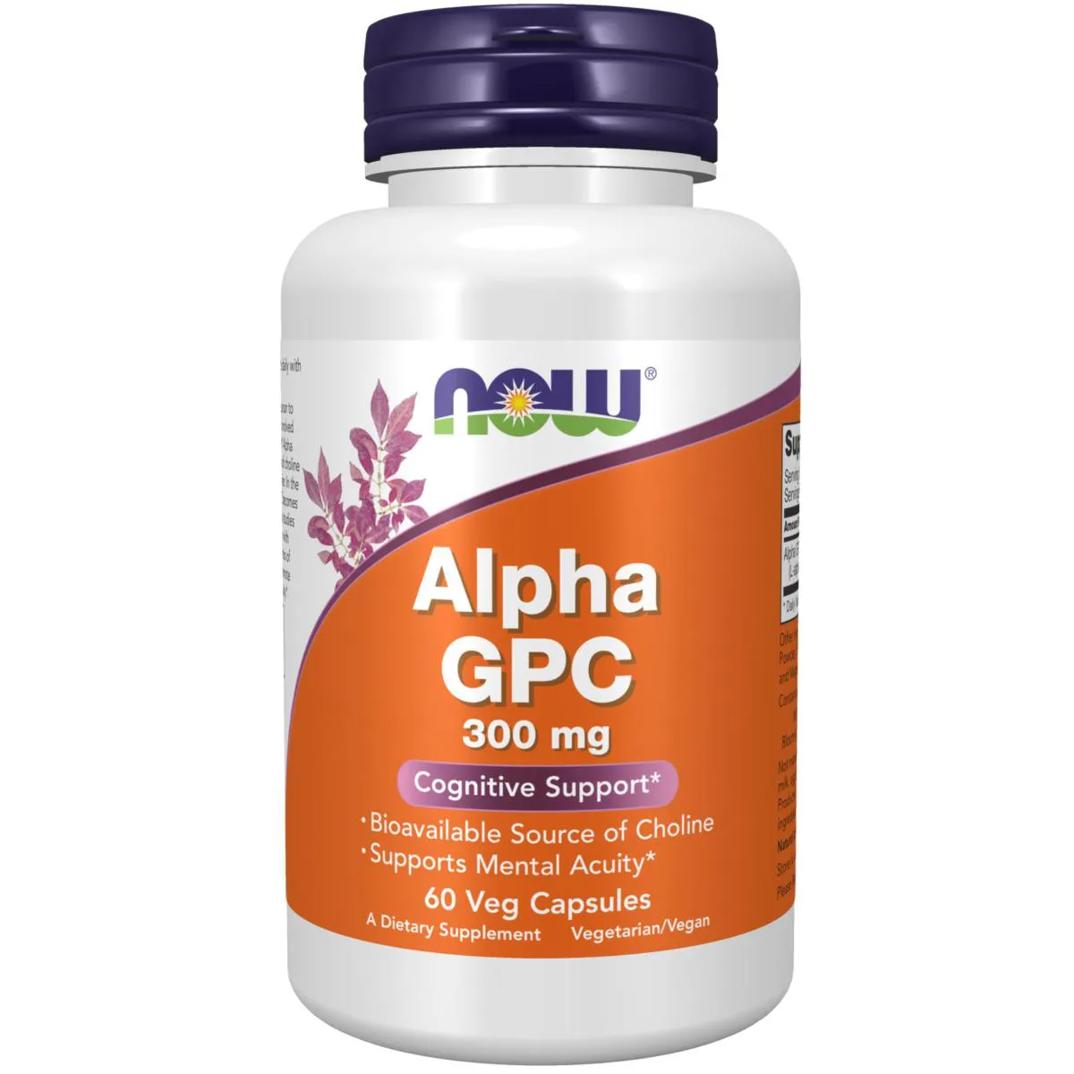 ALPHA GPC 300MG (60 CáPSULAS) NOW FOODS