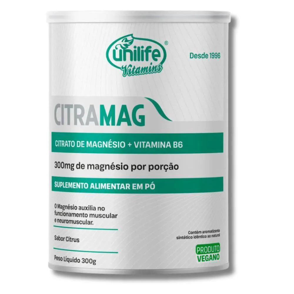 CITRATO DE MAGNéSIO CITRAMAG UNILIFE 300G U Unica