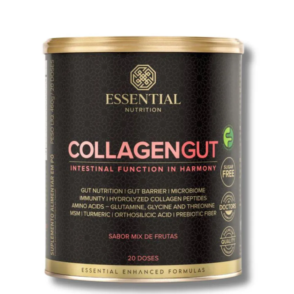 COLáGENO COLLAGEN GUT MIX DE FRUTAS ESSENTIAL NUTRITION 460G U Unica