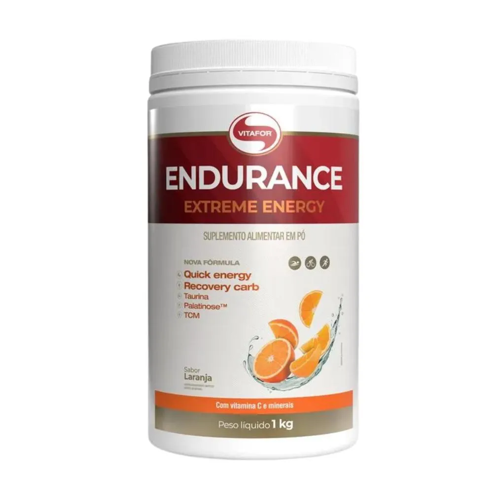 ENDURANCE EXTREME ENERGY SABOR LARANJA VITAFOR 1KG U Unica