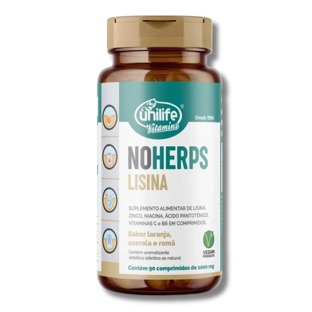 LISINA NOHERPS LARANJA E ACEROLA UNILIFE 90 CAPS U Unica