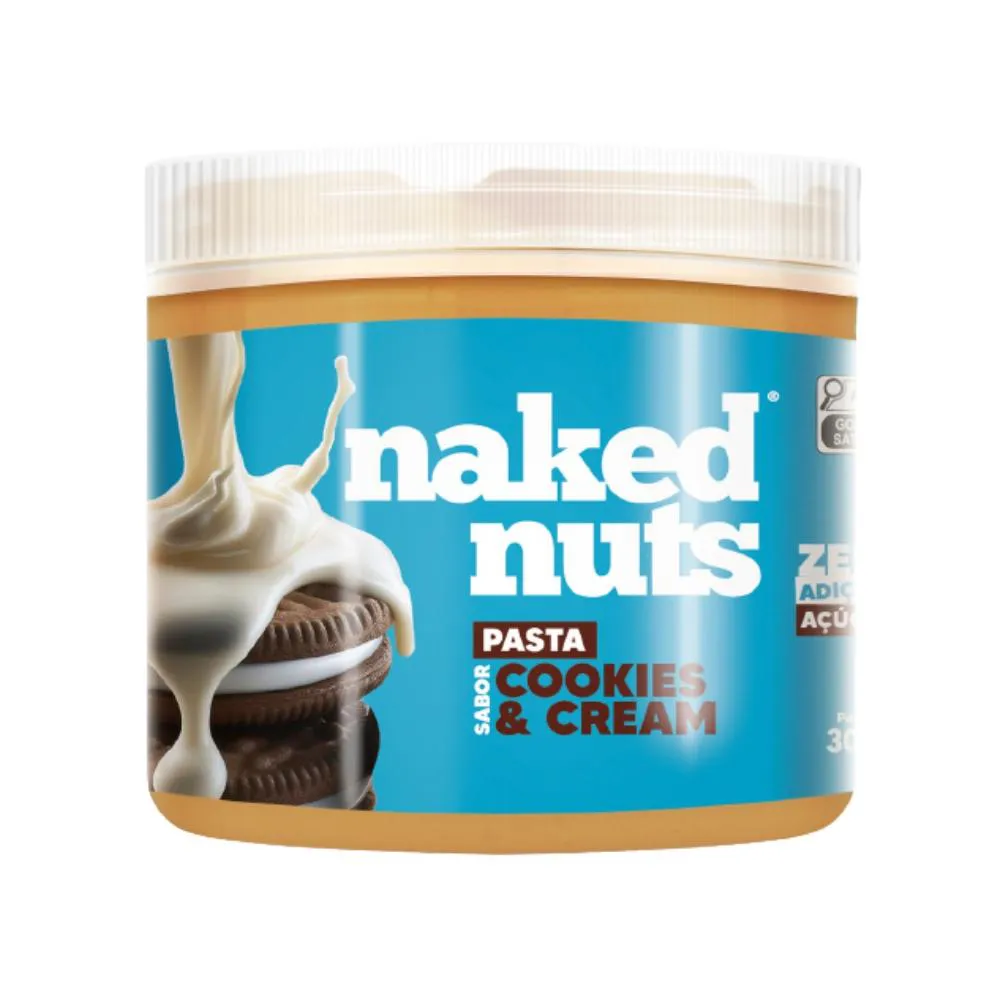 PASTA DE AMENDOIM COOKIES &AMP; CREAM NAKED NUTS 300G U Unica