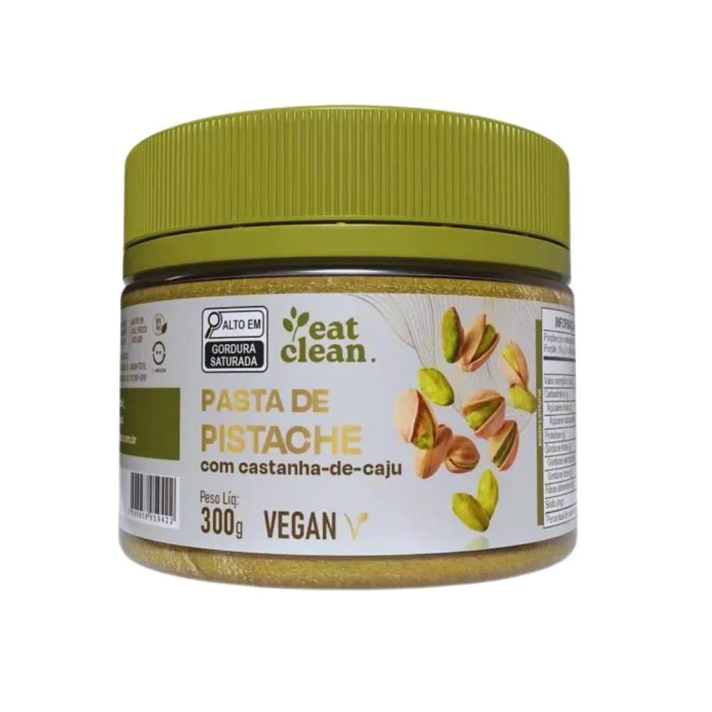 PASTA DE PISTACHE COM CASTANHA DE CAJú EAT CLEAN 300G U Unica