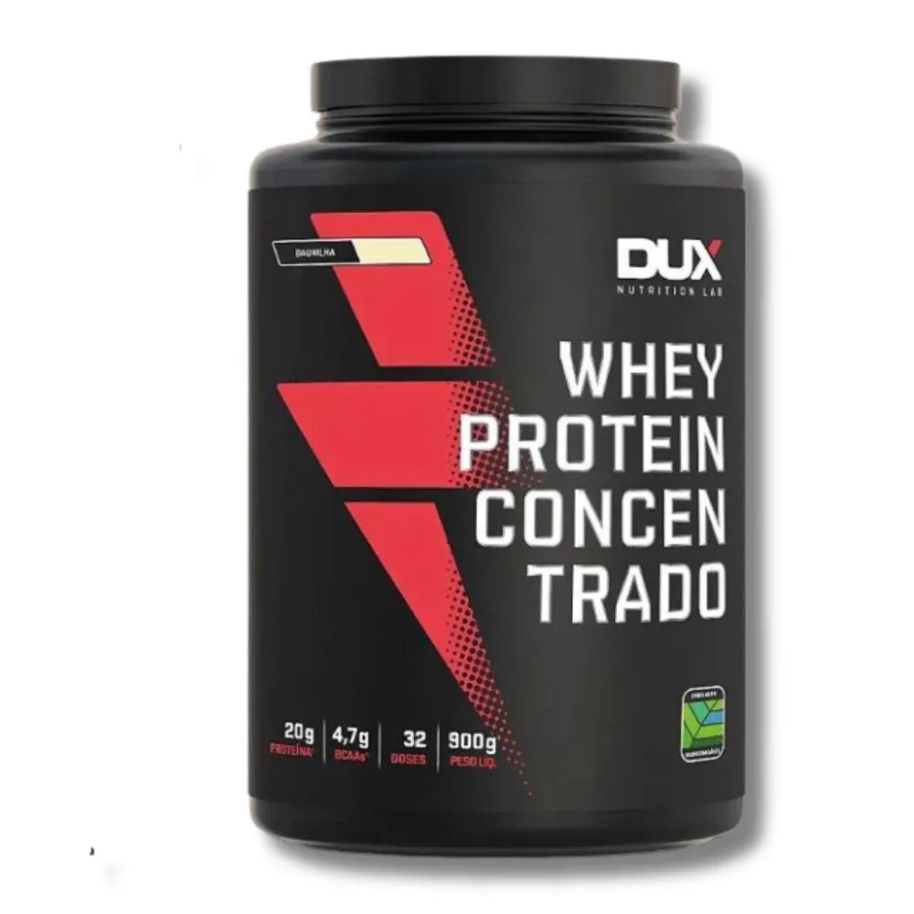 WHEY PROTEIN CONCENTRADO BAUNILHA  DUX 900G U Unica