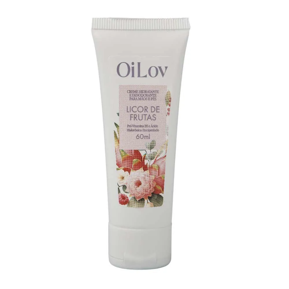 CREME HIDRATANTE MãOS E PéS LICOR DE FRUTAS OILOV 60ML