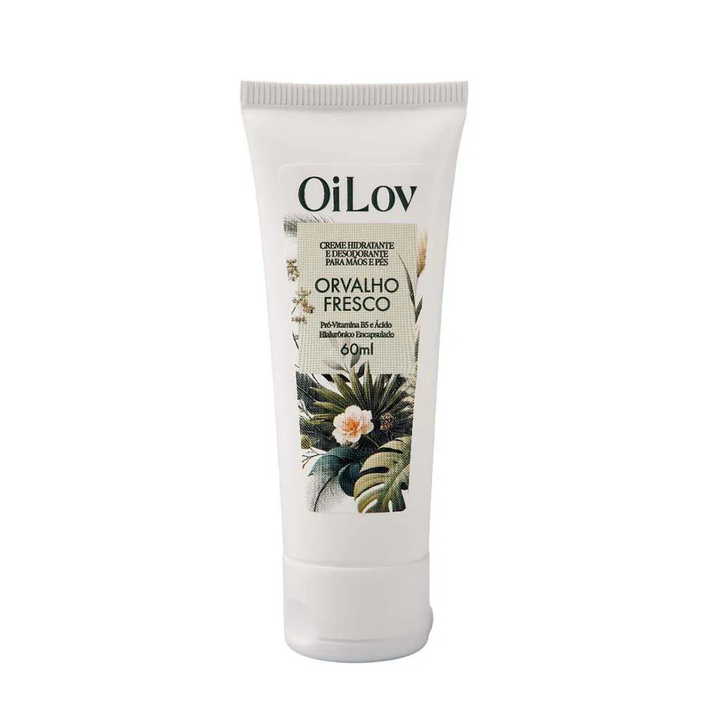CREME MãOS E PéS ORVALHO FRESCO OILOV 60ML