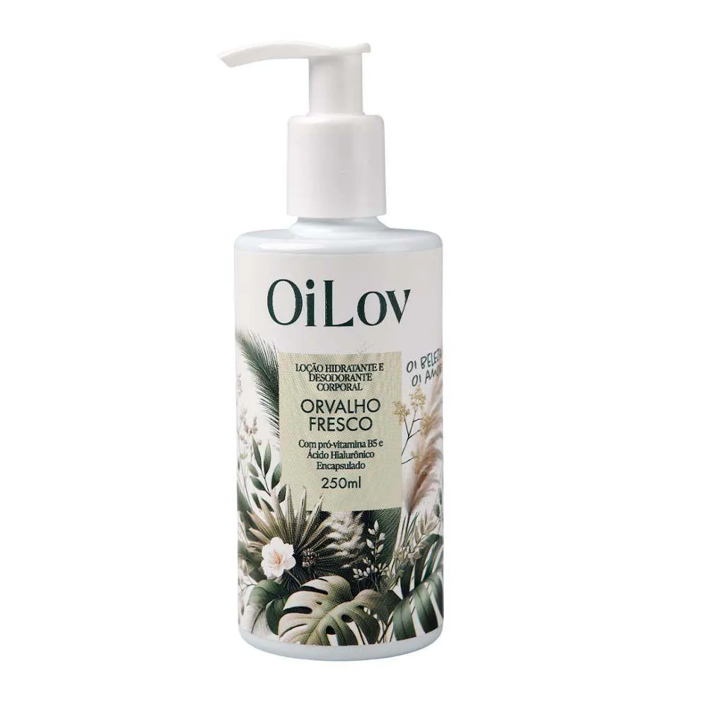 LOçãO HIDRATANTE ORVALHO FRESCO OILOV 250ML
