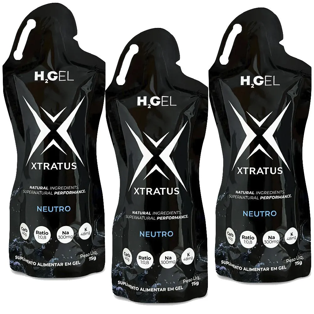 KIT 3X H2GEL XTRATUS - SACHÊ 75G NEUTRO