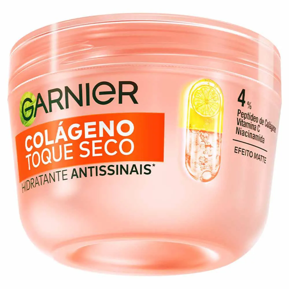 HIDRATANTE FACIAL ANTISSINAIS GARNIER SKIN COLáGENO TOQUE SECO 85G