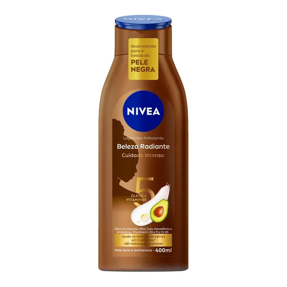 LOçãO DEO HIDRATANTE NIVEA BELEZA RADIANTE CUIDADO INTENSO 400ML