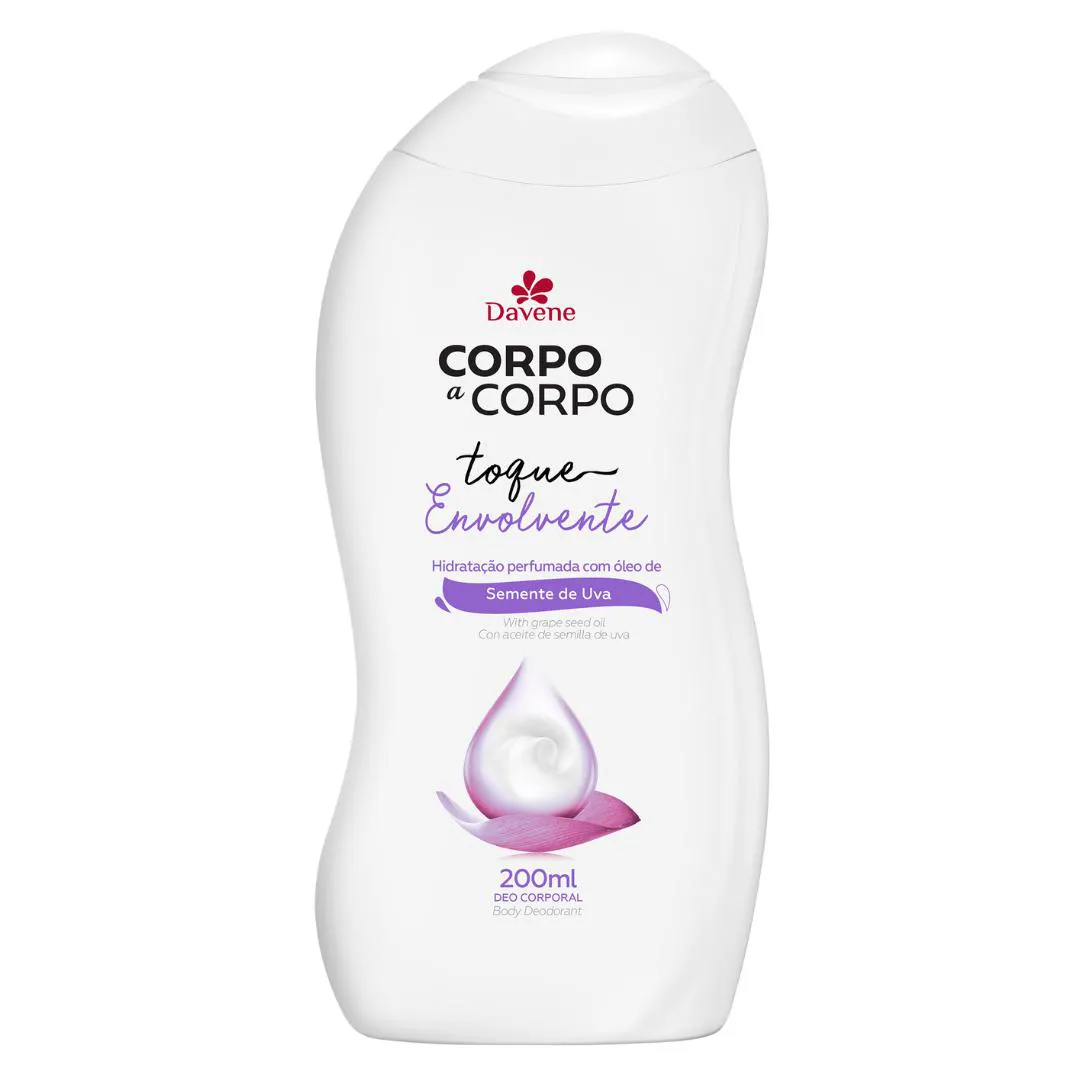 LOçãO HIDRATANTE ENVOLVENTE CORPO A CORPO 200ML DAVENE
