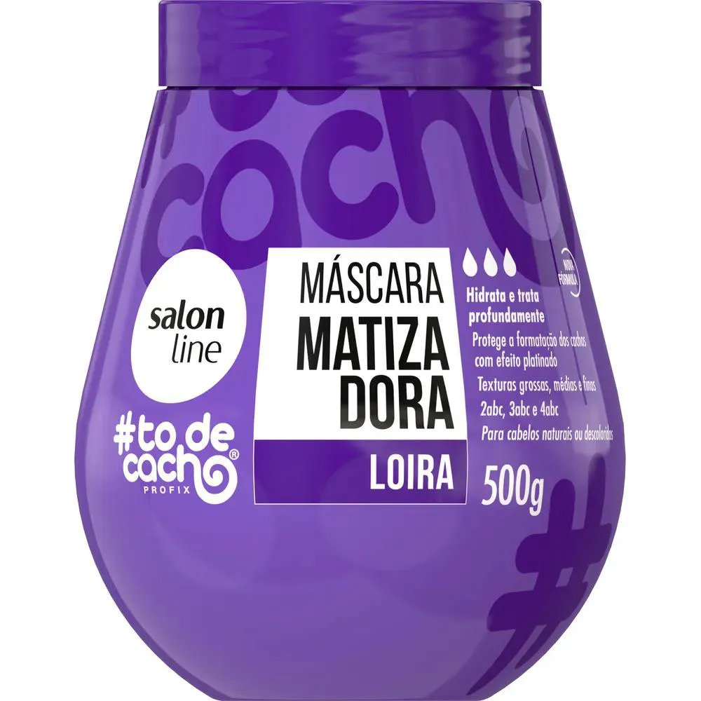 MáSCARA MATIZADORA LOIRA SALON LINE #TODECACHO ROXA 500G