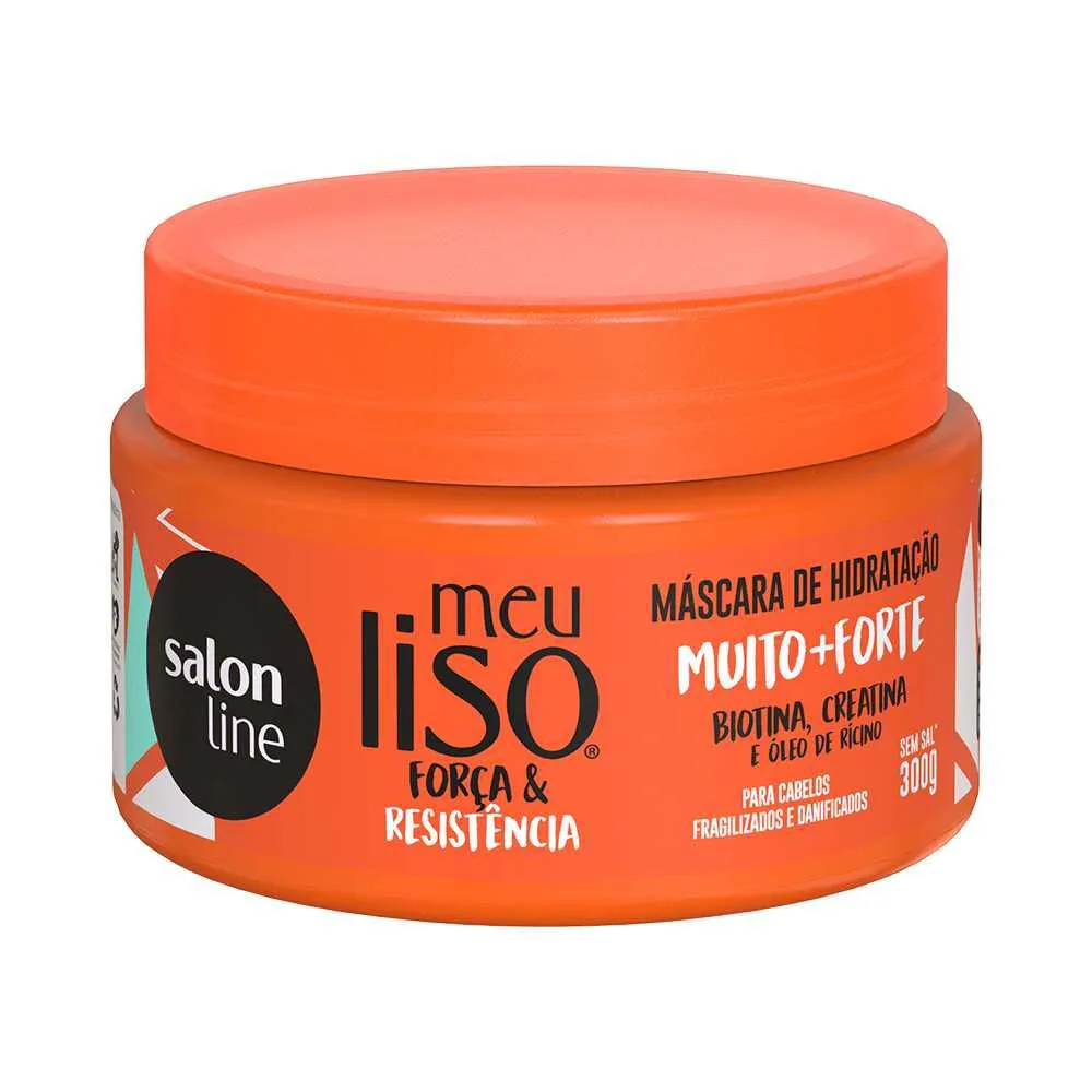 SALON LINE MáSCARA MEU LISO MUITO + FORTE 300G
