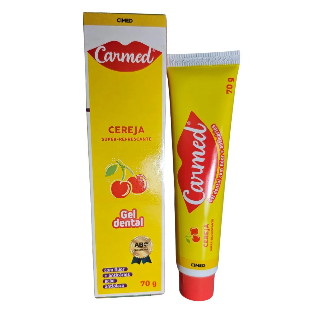 GEL DENTAL CEREJA SUPER REFRESCANTE CARMED CIMED 70G