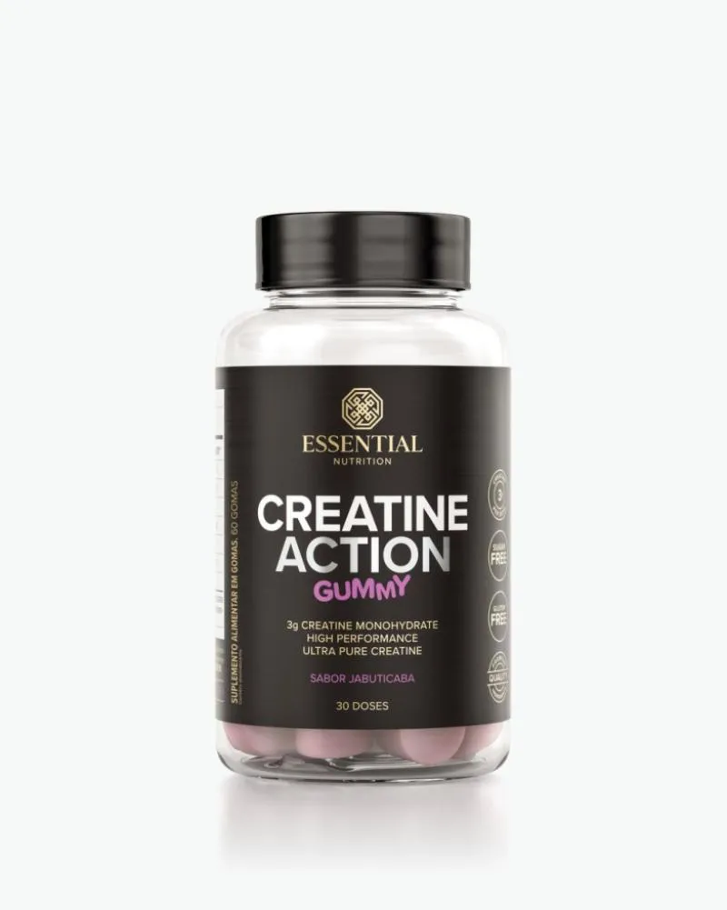 CREATINE ACTION GUMMY (240G) - 60 GOMAS - SABOR: JABUTICABA