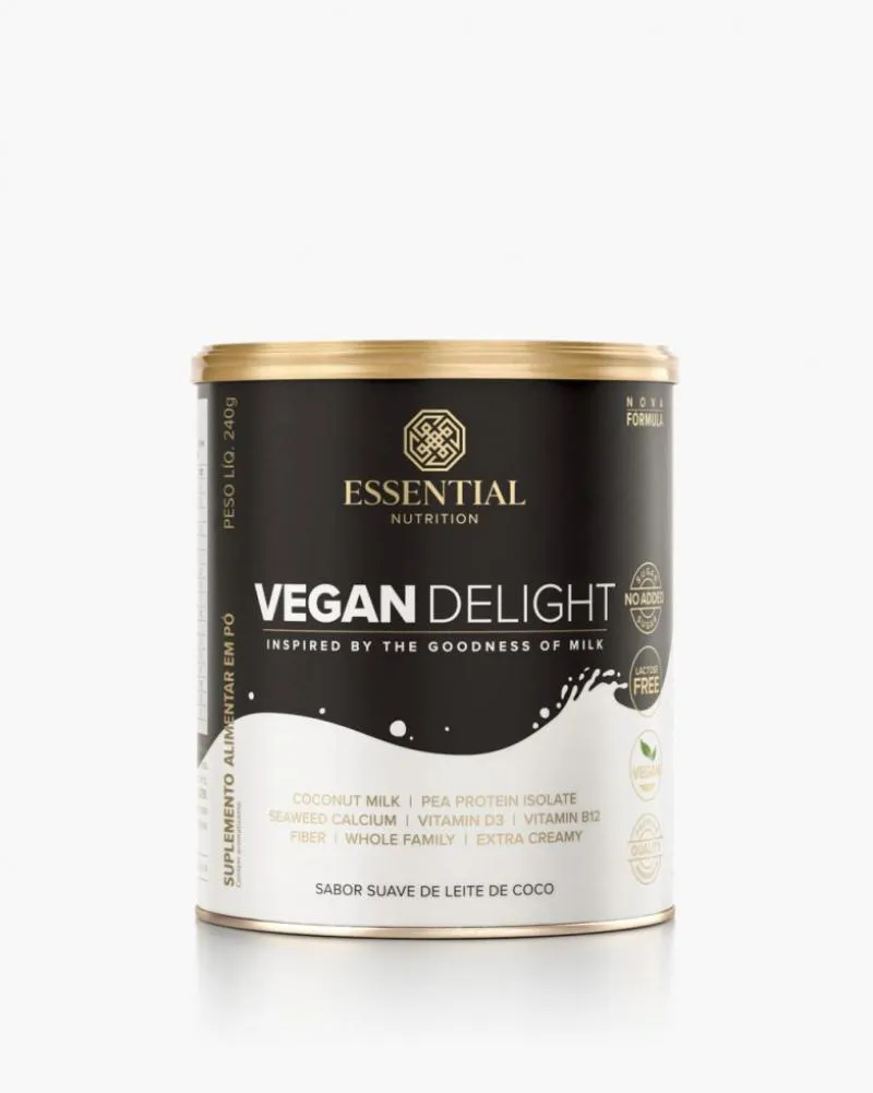 VEGAN DELIGHT LATA (240G) - SABOR: LEITE DE COCO