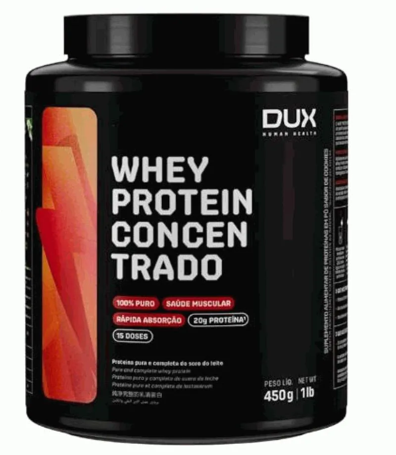 WHEY PROTEIN CONCENTRADO POTE (450G) - SABOR: CHOCOLATE BRANCO