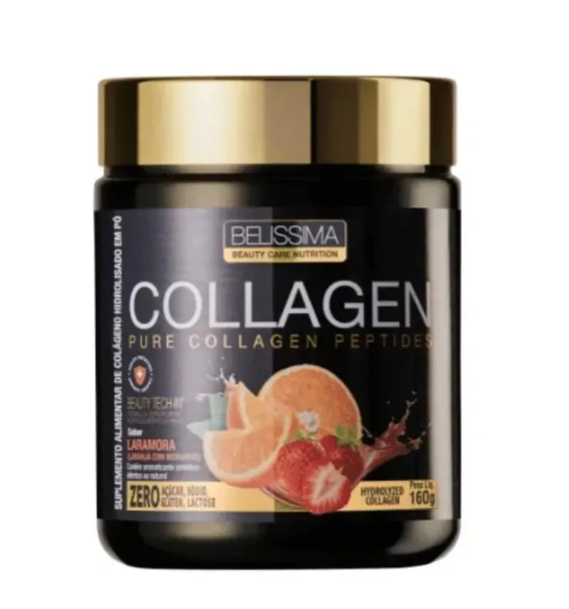 COLáGENO PURO LARANJA COM AMORA POTE 160G BELISSIMA