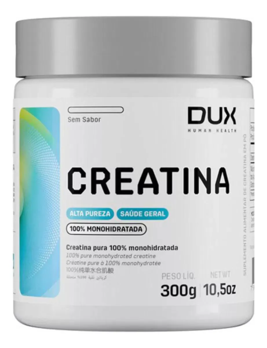 CREATINA MONOHIDRATADA 100% PURA POTE 300G DUX NUTRITION