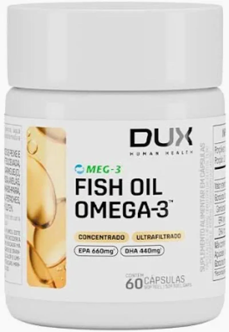 FISH OIL OMêGA 3 SEM SABOR 60 CAPS DUX