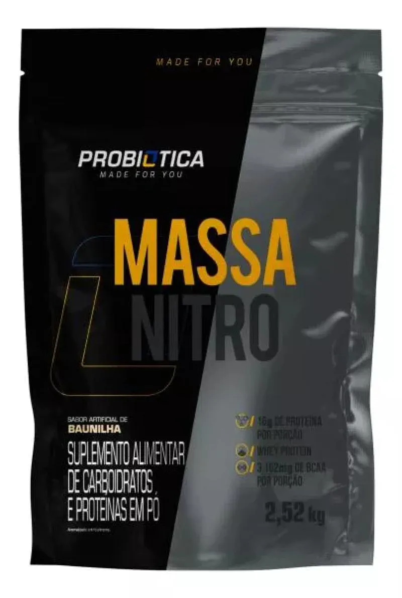 MASSA NITRO REFIL 2,52KG BAUNILHA PROBIóTICA