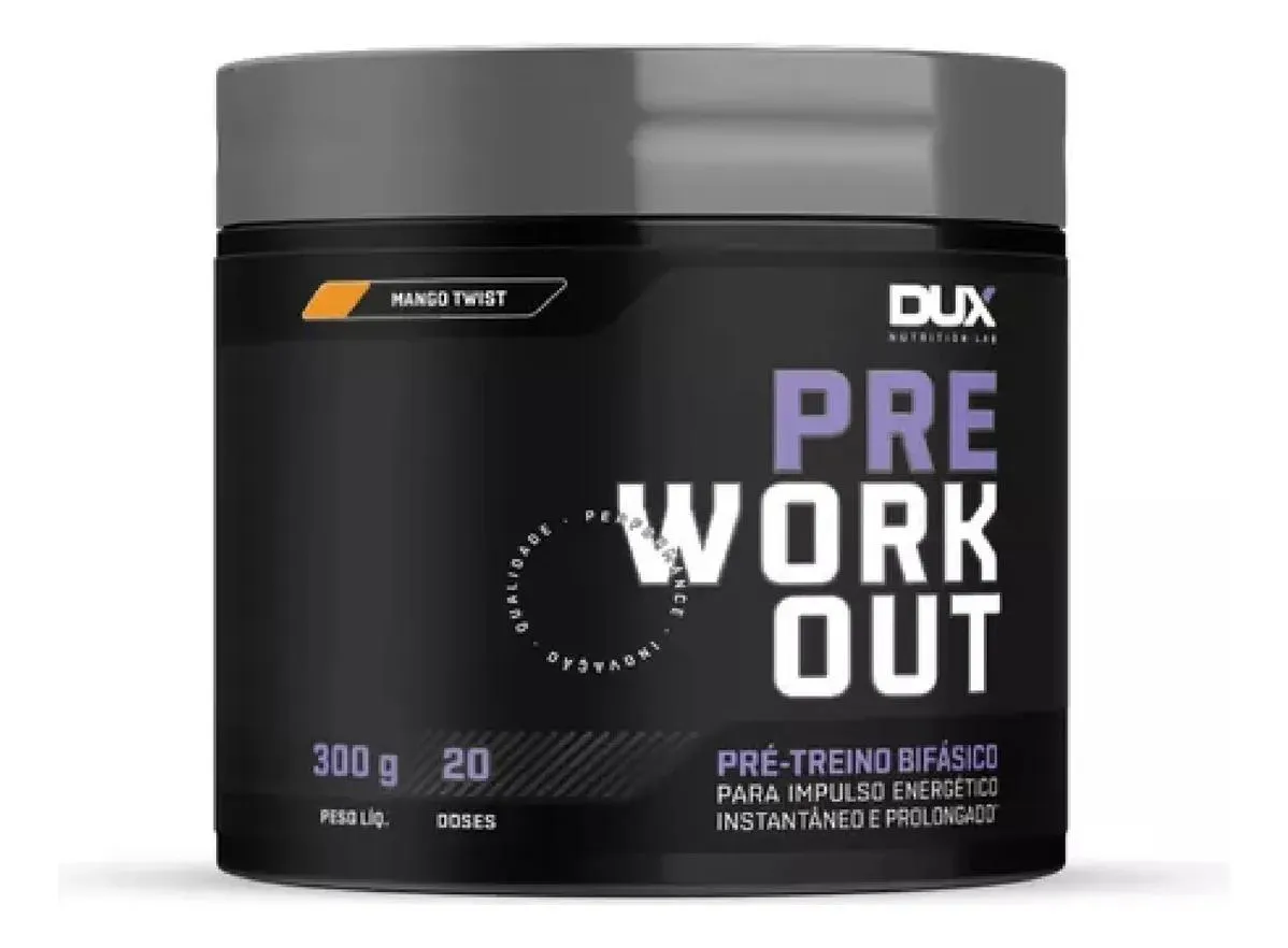PRE WORKOUT ORIGINAL SABOR MANGO TWIST POTE 300G DUX