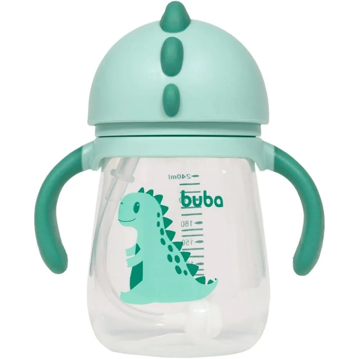 BUBA COPO DINO COM ALçA VERDE 240ML