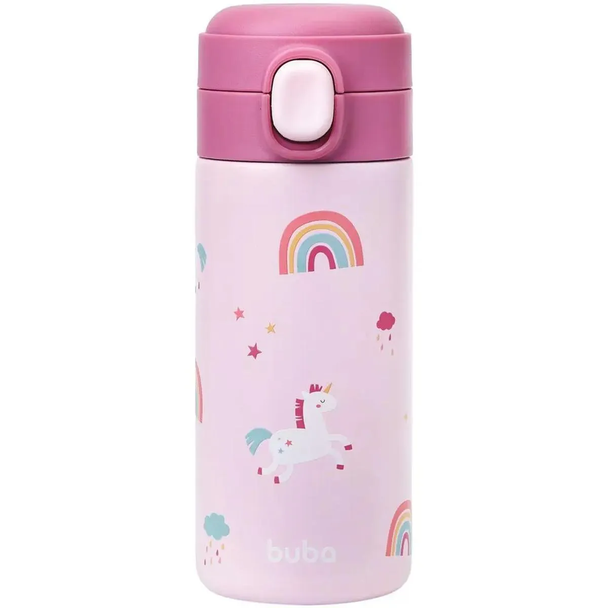 BUBA COPO TéRMICO PAREDE DUPLA MAGIC ROSA 320ML