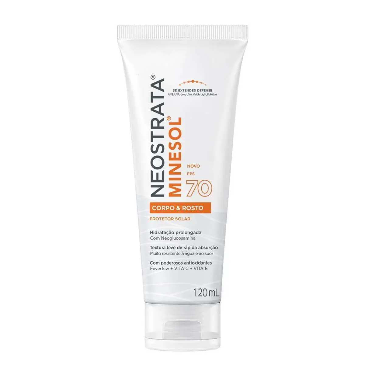 NEOSTRATA MINESOL CORPO & ROSTO PROTETOR SOLAR FPS70 120ML