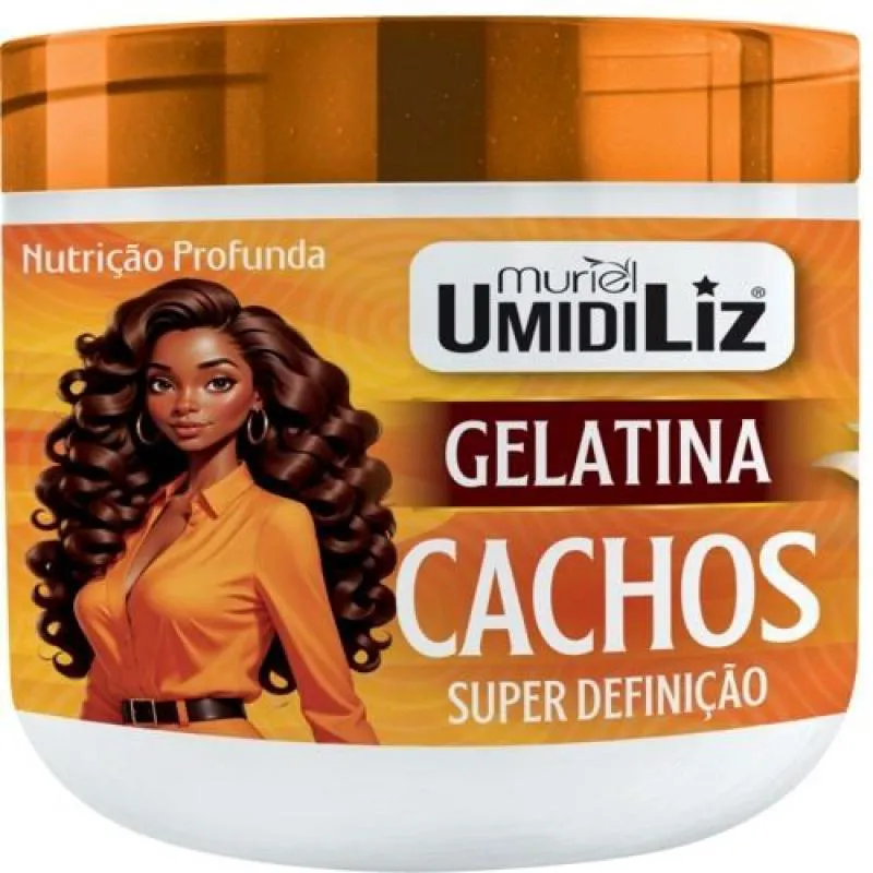 GELATINA MURIEL UMIDILIZ SUPER DEFINIçãO CACHOS ÓLEO DE ARGAN 500G