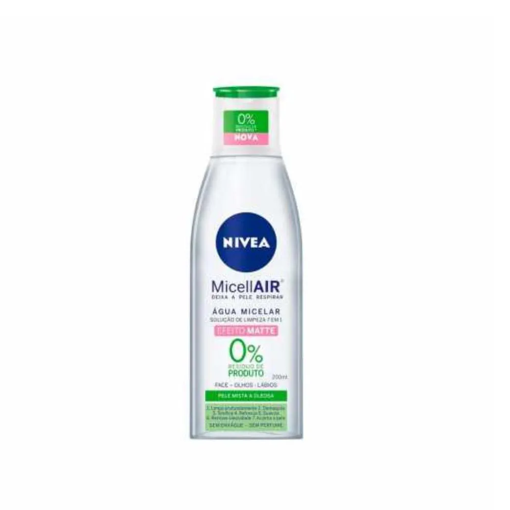ÁGUA MICELAR NIVEA LIMPEZA 7 EM 1 EFEITO MATTE 200ML NIVEA