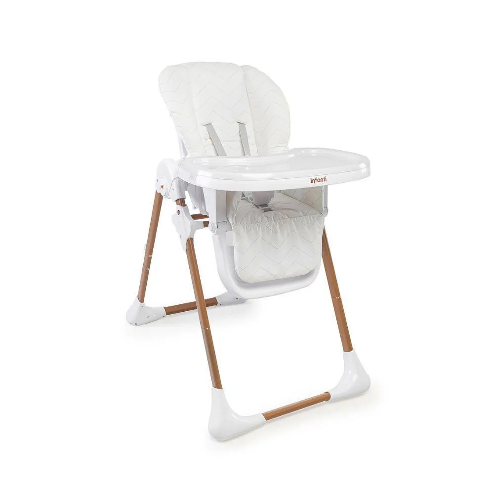 CADEIRINHA DE ALIMENTAçãO PANACOTA BRANCO BRONZE - INFANTI