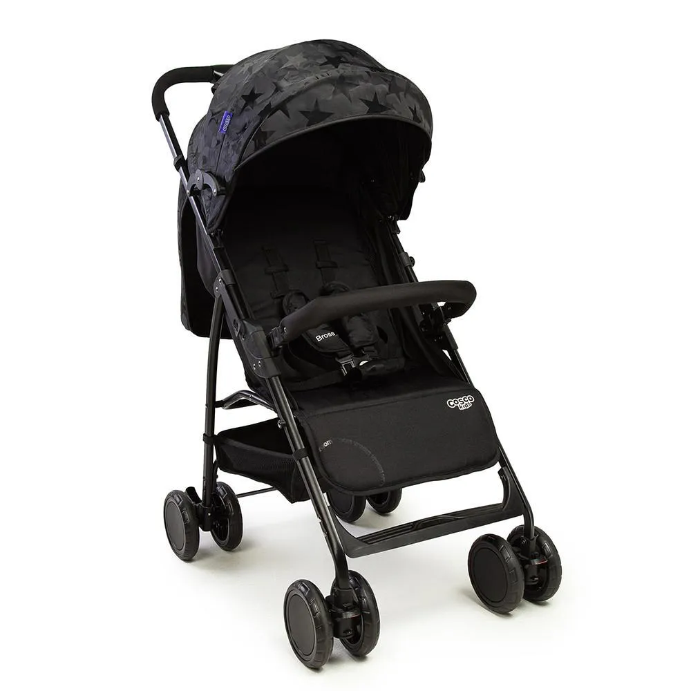 CARRINHO DE BEBê BROSS PRETO ESTRELA - COSCO