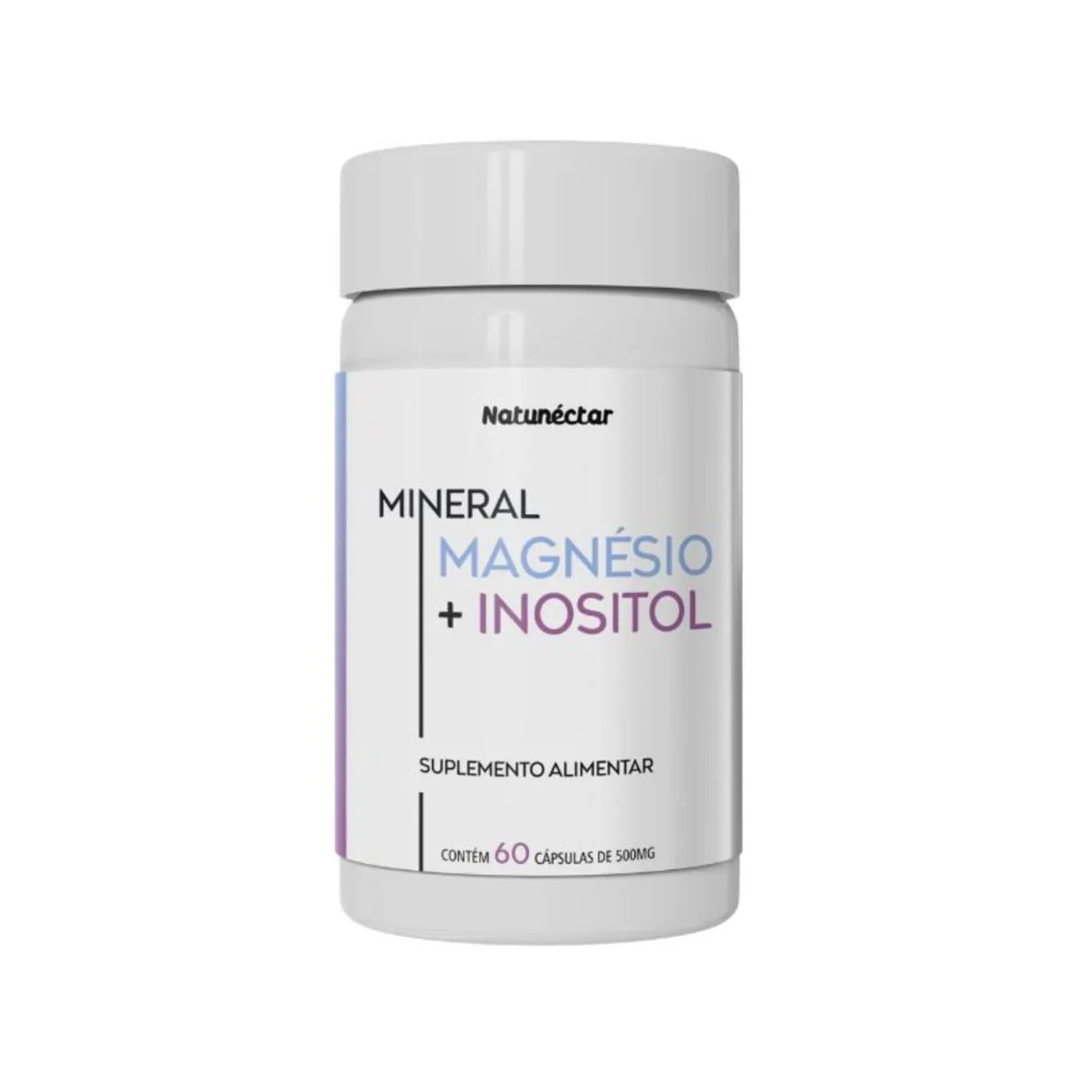 Magnésio + Inositol 500mg Natunectar - 60 Cápsulas