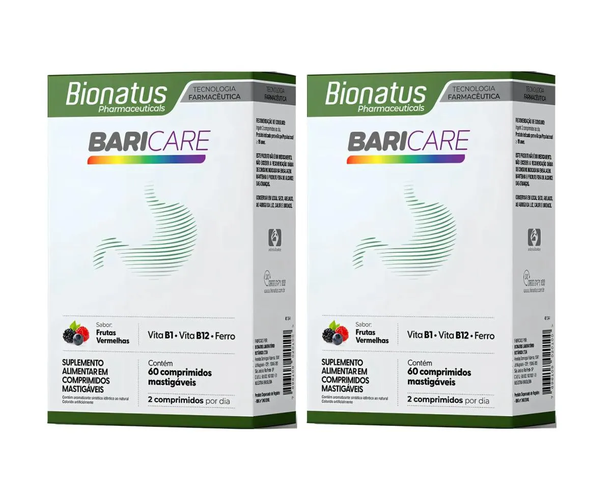 KIT 2 VITAMINA BARICARE 60 COMPRIMIDOS - BIONATUS