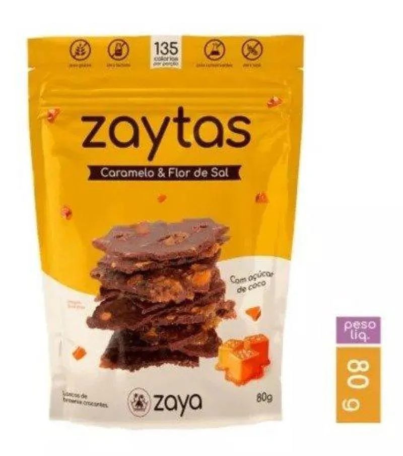 ZAYTAS CARAMELO E FLOR DE SAL 80G